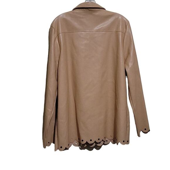 Marc New York Tan Faux leather Jacket Sz Xlarge   NWT - Picture 6 of 8